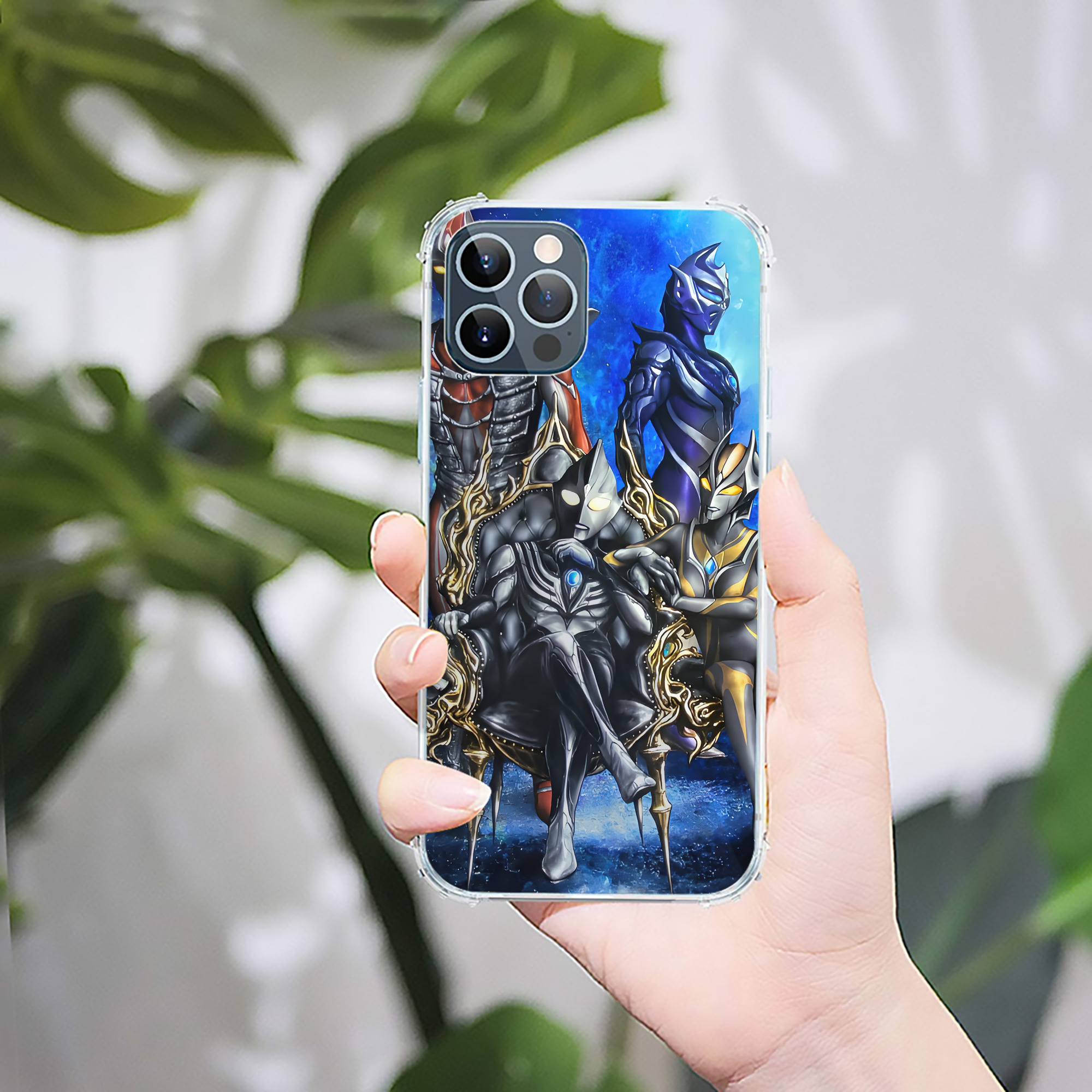 （画像用） ウルトラマン Ultraman 【iPhone 12シリーズ対応】透明スマホケース（クリアソフトケース）